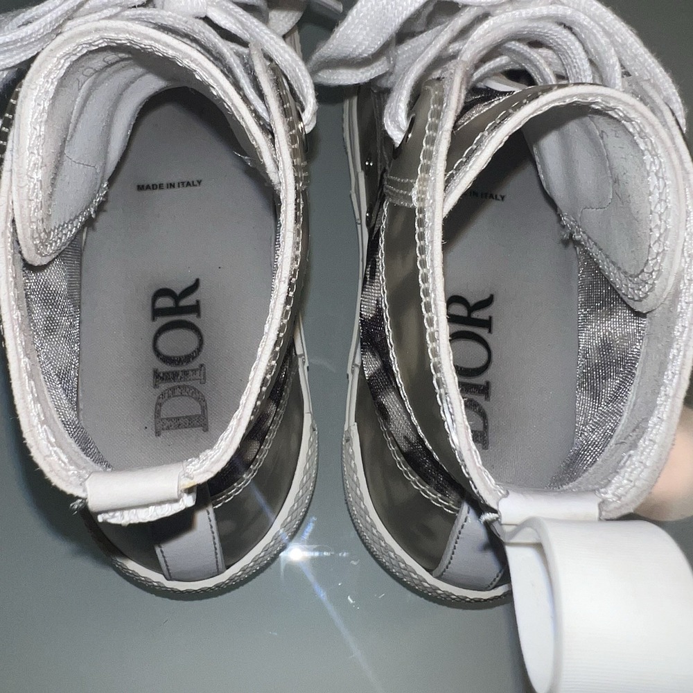 Christian Dior B23 High Top Women's Designer Sneaker 37 Size 7 - Picture 14 of 16
